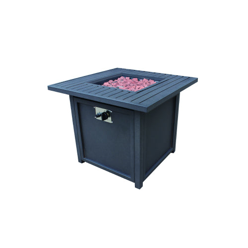 Brown Upland 30�Slat Top Gas Fire Pit Table