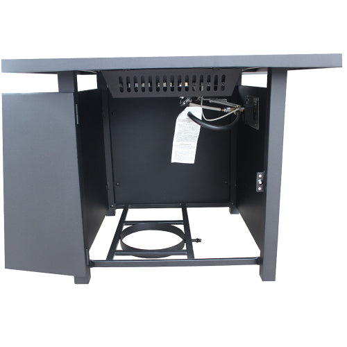 Brown Upland 30�Slat Top Gas Fire Pit Table