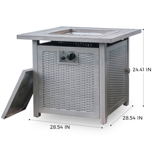 Upland 28�Slat Top Gas Fire Pit